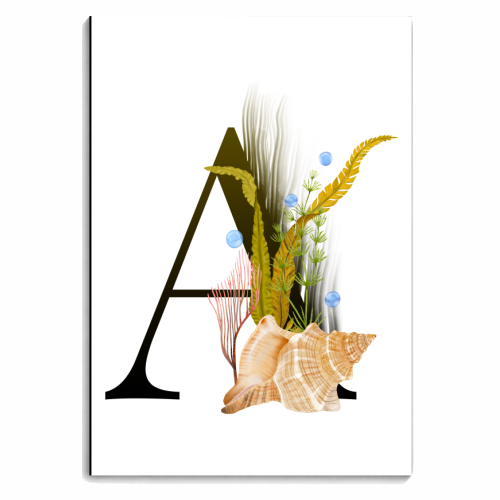 letter A - personalised A4, A5, A6 notebook by Anastasios Konstantinidis