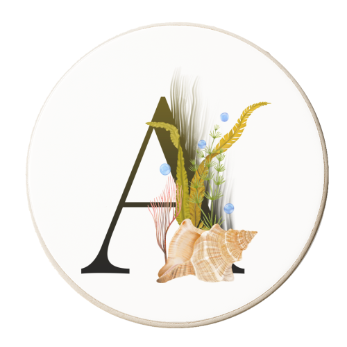 letter A - personalised beer coaster by Anastasios Konstantinidis