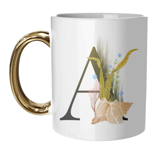 letter A - unique mug by Anastasios Konstantinidis