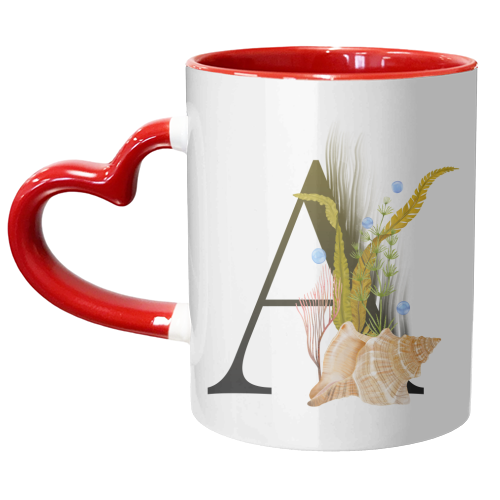 letter A - unique mug by Anastasios Konstantinidis
