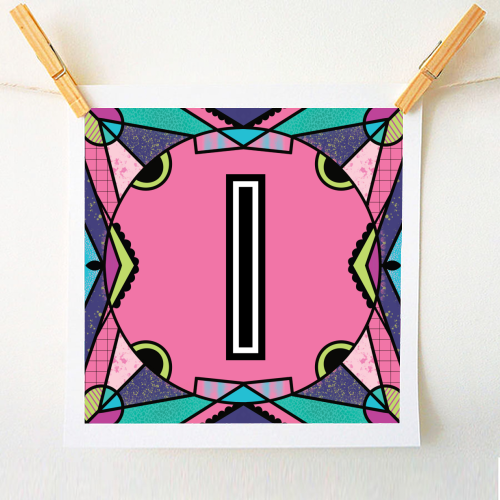 "LETTER I - is for "Idiotic Iguanas Insolently Illustrating Imbeciles" - A1 - A4 art print by Mad Philomena