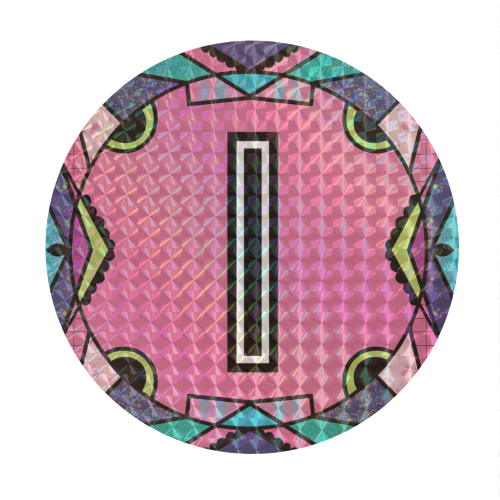 "LETTER I - is for "Idiotic Iguanas Insolently Illustrating Imbeciles" - Circle Sticker by Mad Philomena