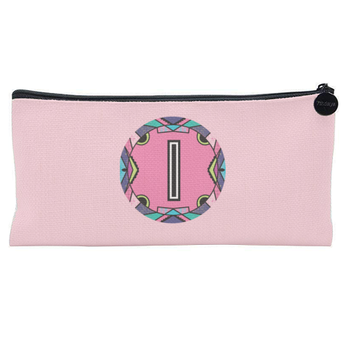 "LETTER I - is for "Idiotic Iguanas Insolently Illustrating Imbeciles" - flat pencil case by Mad Philomena