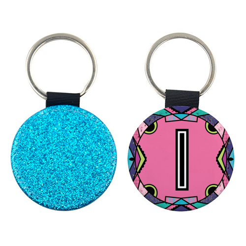 "LETTER I - is for "Idiotic Iguanas Insolently Illustrating Imbeciles" - keyring by Mad Philomena