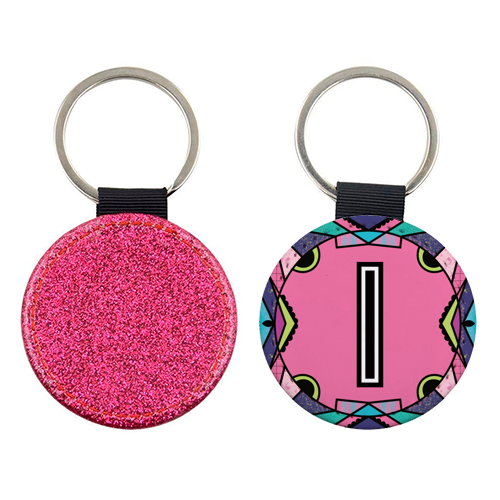 "LETTER I - is for "Idiotic Iguanas Insolently Illustrating Imbeciles" - keyring by Mad Philomena