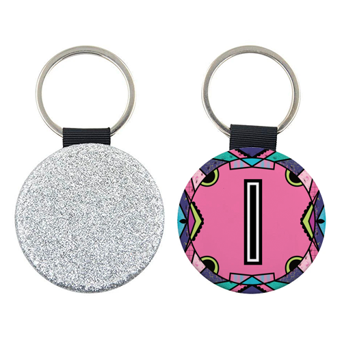 "LETTER I - is for "Idiotic Iguanas Insolently Illustrating Imbeciles" - keyring by Mad Philomena