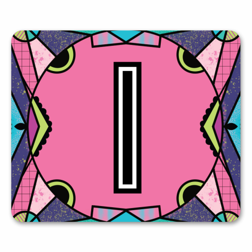 "LETTER I - is for "Idiotic Iguanas Insolently Illustrating Imbeciles" - mouse mat by Mad Philomena