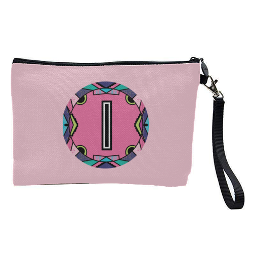 "LETTER I - is for "Idiotic Iguanas Insolently Illustrating Imbeciles" - pretty makeup bag by Mad Philomena