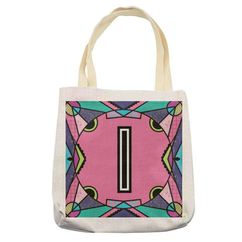 "LETTER I - is for "Idiotic Iguanas Insolently Illustrating Imbeciles" - printed canvas tote bag by Mad Philomena