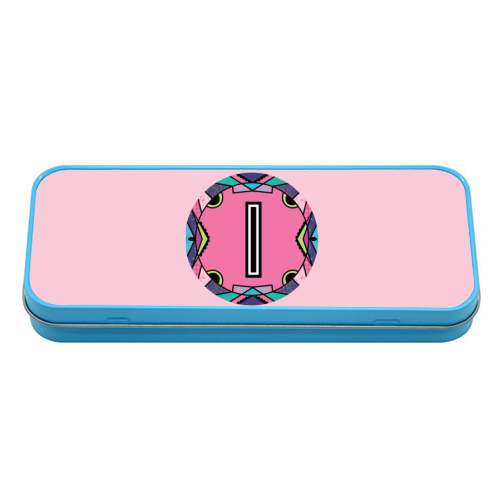 "LETTER I - is for "Idiotic Iguanas Insolently Illustrating Imbeciles" - tin pencil case by Mad Philomena