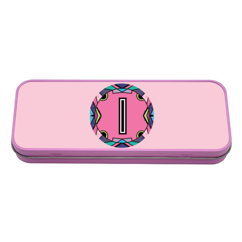 "LETTER I - is for "Idiotic Iguanas Insolently Illustrating Imbeciles" - tin pencil case by Mad Philomena