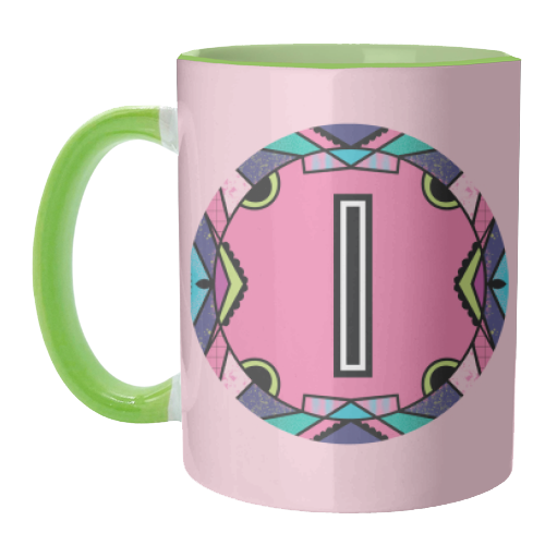 "LETTER I - is for "Idiotic Iguanas Insolently Illustrating Imbeciles" - unique mug by Mad Philomena