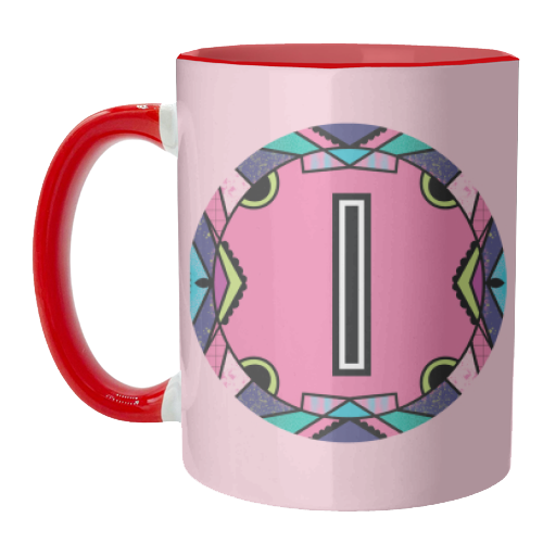 "LETTER I - is for "Idiotic Iguanas Insolently Illustrating Imbeciles" - unique mug by Mad Philomena