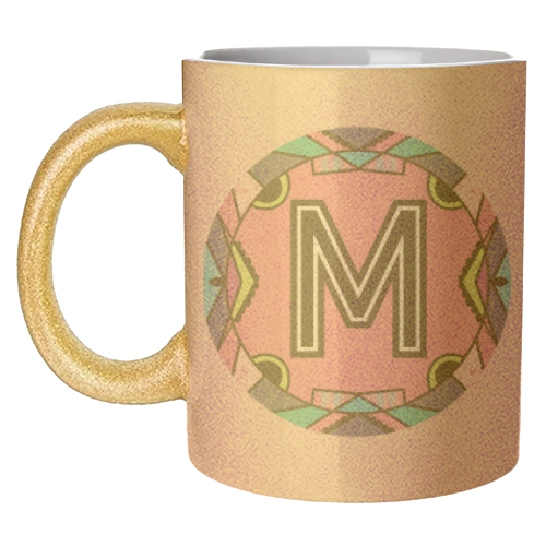 LETTER M - is for Marvellous Magical Mice Mostly Mending Mittens - unique mug by Mad Philomena