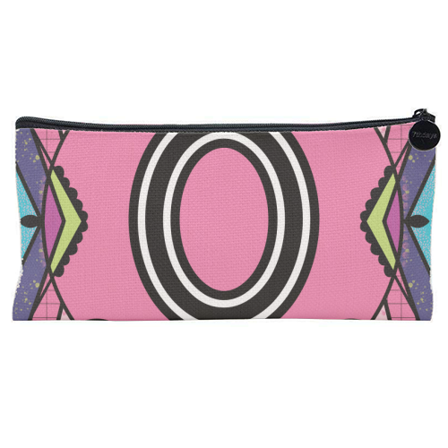 Letter O - is for Overtly Outrageous Orangutans - flat pencil case by Mad Philomena