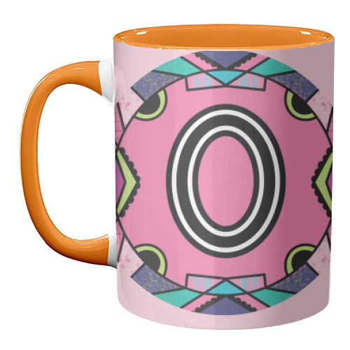 Letter O - is for Overtly Outrageous Orangutans - unique mug by Mad Philomena
