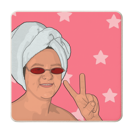 Lewis capaldi star print - personalised beer coaster by The Girl Next Draw