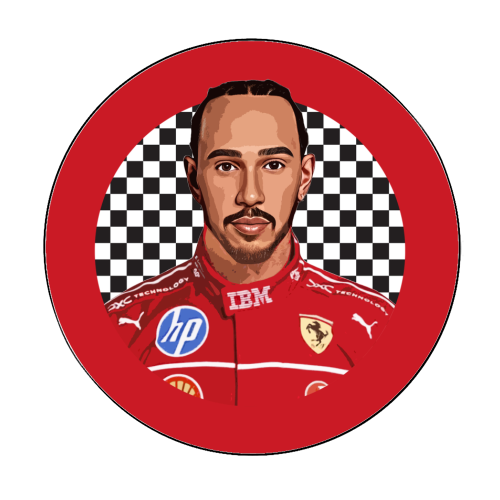 Lewis - Circle Sticker by DOLLY WOLFE