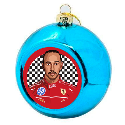 Lewis - colourful christmas bauble by DOLLY WOLFE