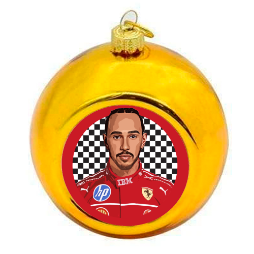 Lewis - colourful christmas bauble by DOLLY WOLFE