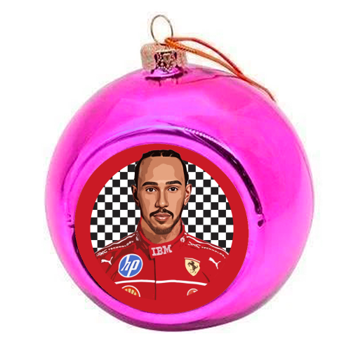 Lewis - colourful christmas bauble by DOLLY WOLFE