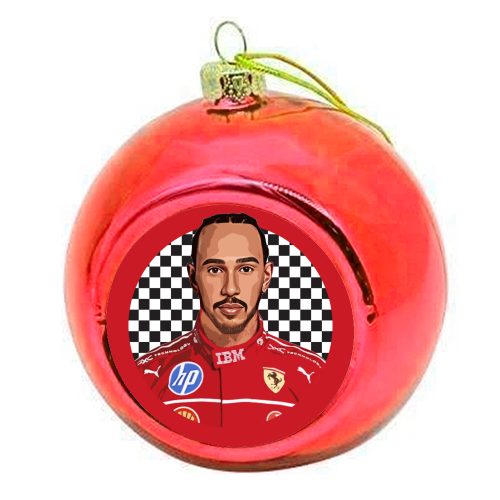 Lewis - colourful christmas bauble by DOLLY WOLFE