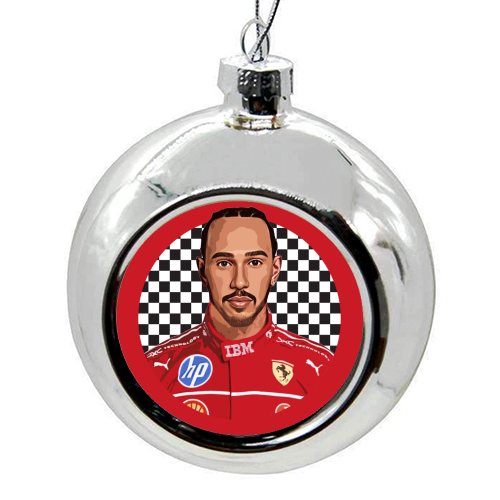 Lewis - colourful christmas bauble by DOLLY WOLFE