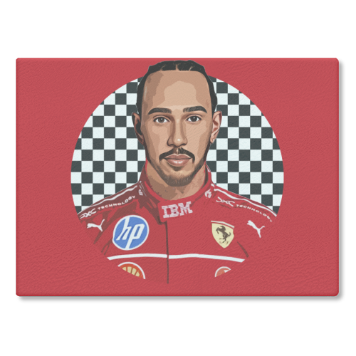 Lewis - glass chopping board by DOLLY WOLFE