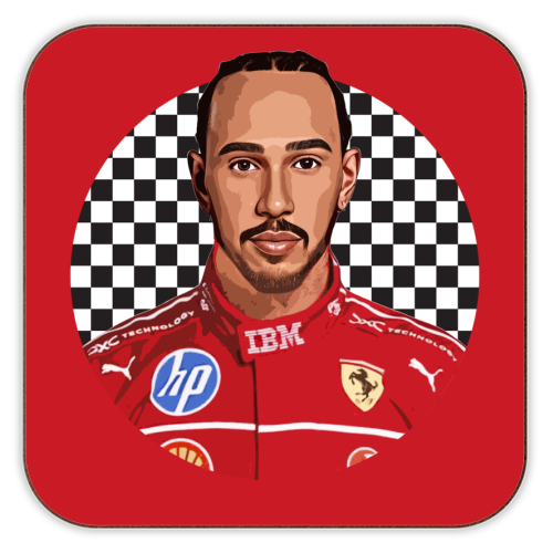 Lewis - personalised beer coaster by DOLLY WOLFE