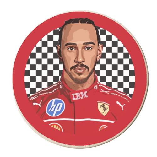 Lewis - personalised beer coaster by DOLLY WOLFE