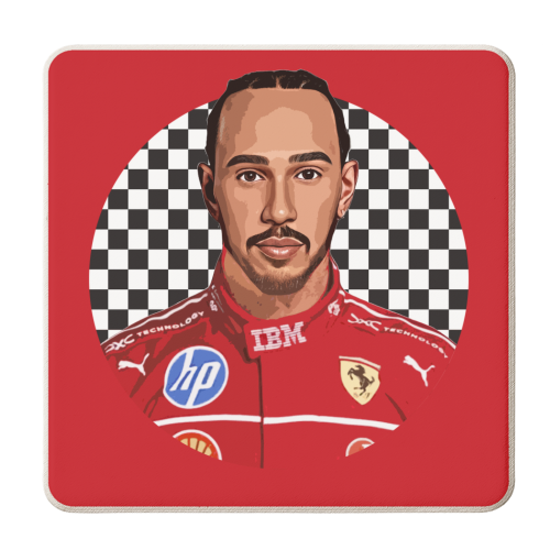 Lewis - personalised beer coaster by DOLLY WOLFE