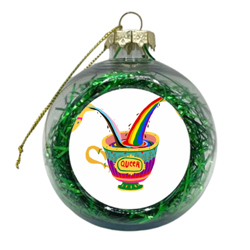 LGBTEA - xmas bauble by Ezra W. Smith