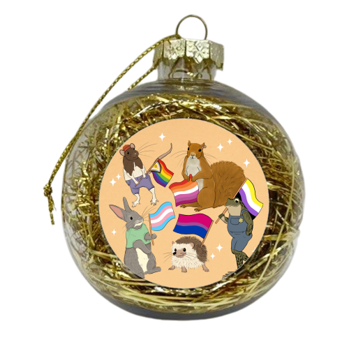 LGBTQ+ Forest - xmas bauble by The Queer Store