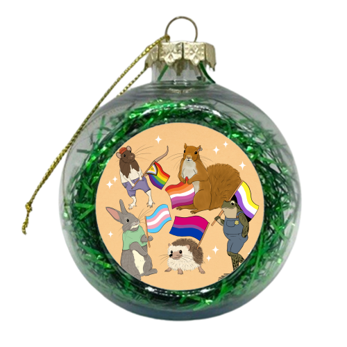 LGBTQ+ Forest - xmas bauble by The Queer Store