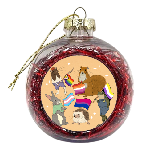 LGBTQ+ Forest - xmas bauble by The Queer Store
