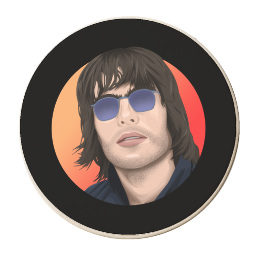 Liam Gallagher - personalised beer coaster by Pink and Pip