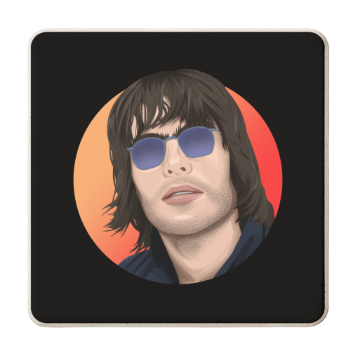 Liam Gallagher - personalised beer coaster by Pink and Pip