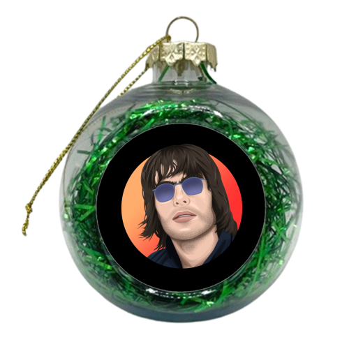 Liam Gallagher - xmas bauble by Pink and Pip