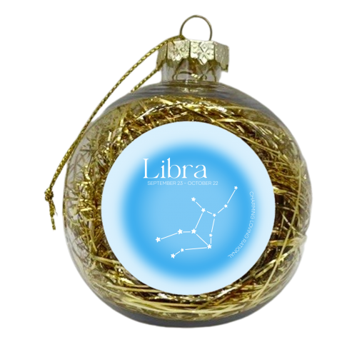 Libra Aura - xmas bauble by Pink and Pip