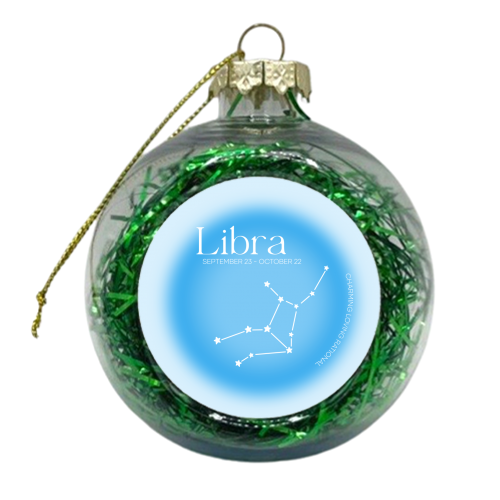 Libra Aura - xmas bauble by Pink and Pip