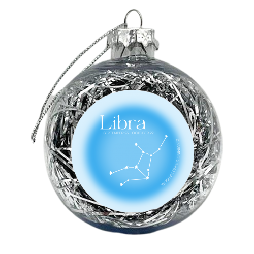 Libra Aura - xmas bauble by Pink and Pip