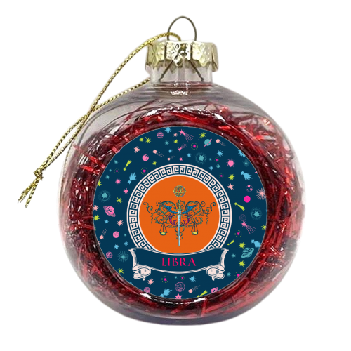 Libra - xmas bauble by Wallace Elizabeth