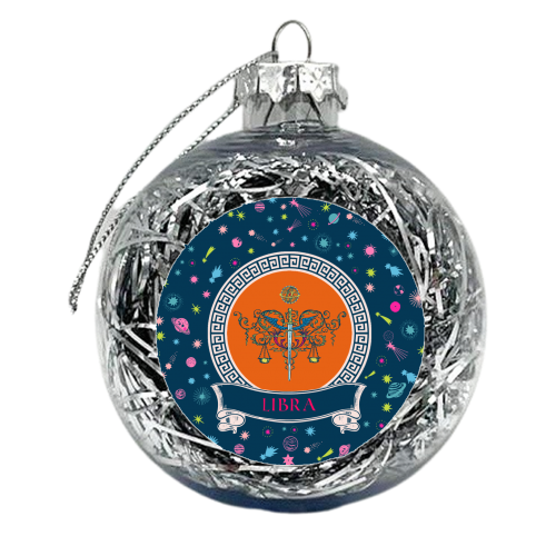 Libra - xmas bauble by Wallace Elizabeth