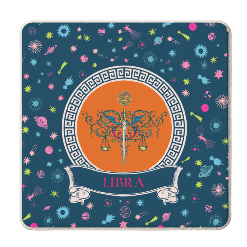 Libra - personalised beer coaster by Wallace Elizabeth