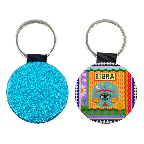 Libra star sign - keyring by Wallace Elizabeth