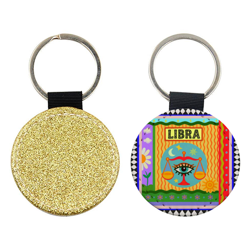 Libra star sign - keyring by Wallace Elizabeth