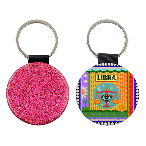 Libra star sign - keyring by Wallace Elizabeth