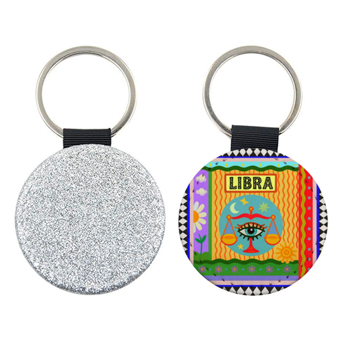 Libra star sign - keyring by Wallace Elizabeth