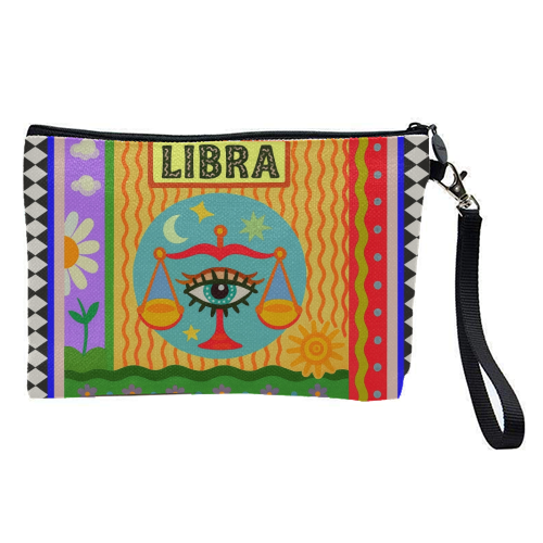 Libra star sign - pretty makeup bag by Wallace Elizabeth