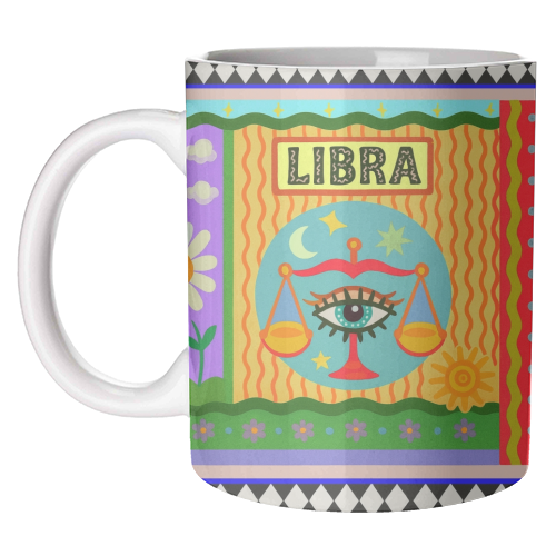 Libra star sign - unique mug by Wallace Elizabeth